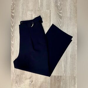 Zara High Waisted Culottes - Navy